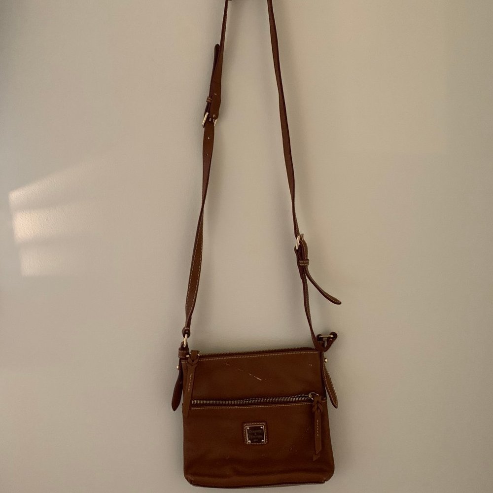 Dooney & Bourke Brown Leather Crossbody Bag